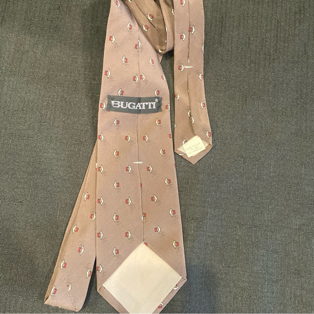 Bugatti Men's Beige Patterned Tie